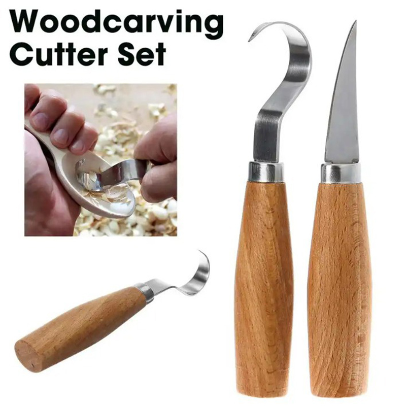 Woodworking Essentials - Nóż do rzeźbienia w drewnie, dłuto,