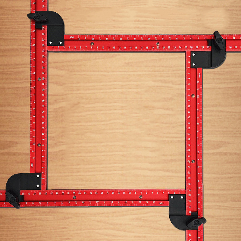 Woodworking Project Plans - 59cm regulowana kwadratowa prowadnica szablonu routera,