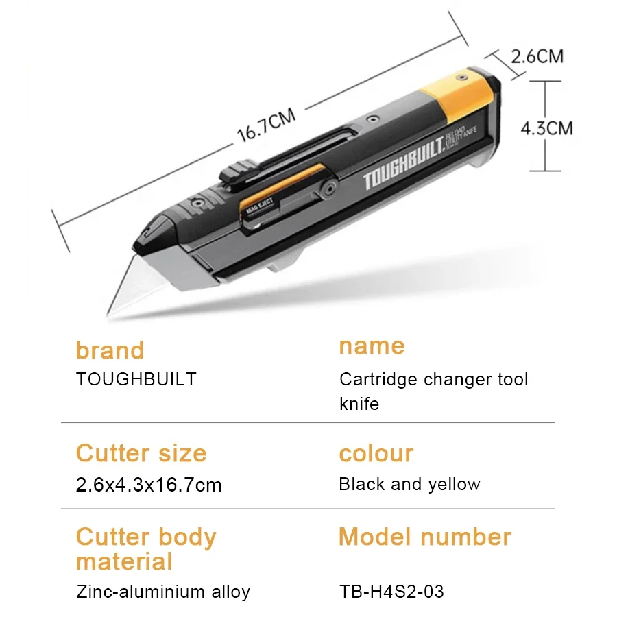 TOUGHBUILT TB-H4S2-03 Nóż uniw – Woodworking Magazine recenzja i cena